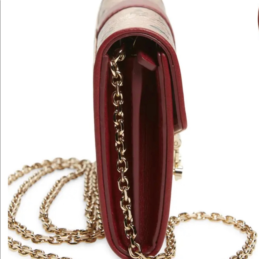 MCM Large TwoFold Crossbody Wallet+champagne+Chain strap+Purse+NWT - Picture 9 of 12